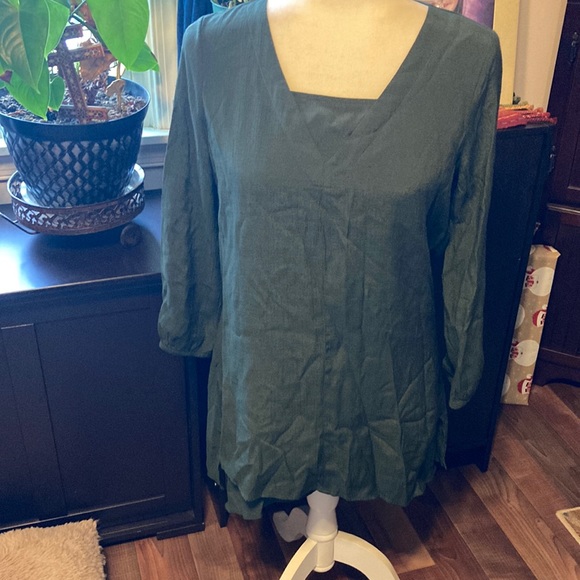 St Johns Bay long sleeve blouse size S - Picture 1 of 6